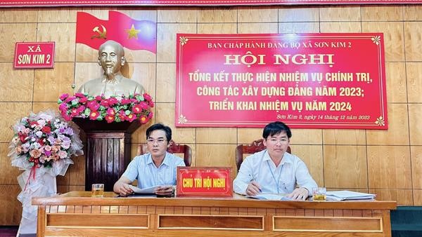  Đảng bộ xã Biên giới Sơn Kim 2 đã tổ chức tổng kết nhiệm vụ chính trị và công tác Đảng năm 2023